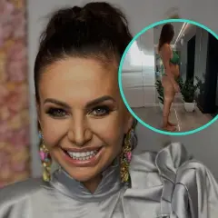 Maja Rutkowski w zielonym bikini, z dumą prezentuje swoją sylwetkę. Jej wzrost i figura budzą podziw.