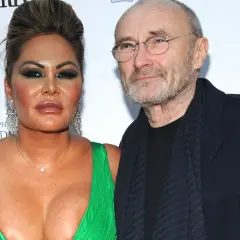 Phil Collins z żoną Orianne na evencie charytatywnym.