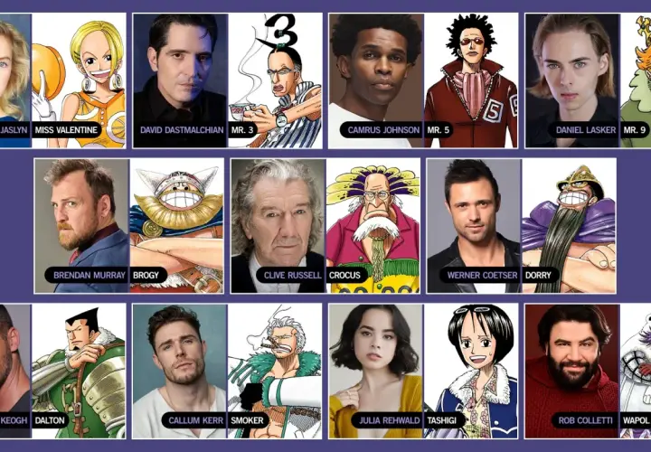 Obsada One Piece: Jazzara Jaslyn jako Miss Valentine, David Dastmalchian jako Mr. 3, Camrus Johnson jako Mr. 5, Daniel Lasker jako Mr. 9, Brendan Murray jako Brogy, Clive Russell jako Crocus, Werner Coetser jako Dorry, Ty Keogh jako Dalton, Callum Kerr...