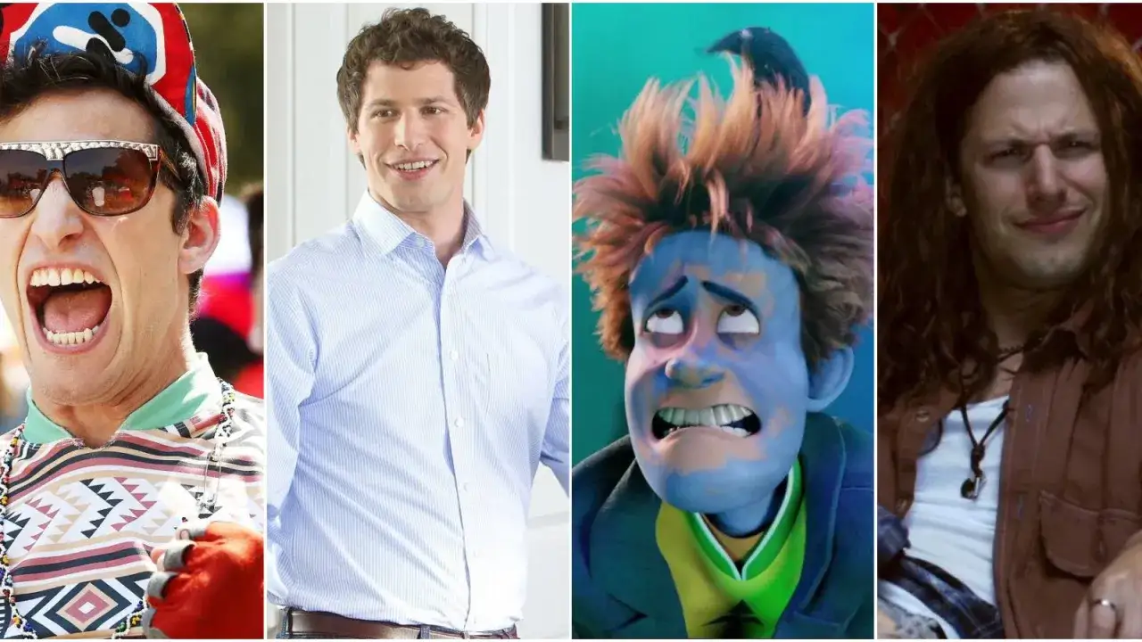 Andy Samberg w filmach, serialach i programach: od szalonego okrzyku po animowanego stwora i rockmana.